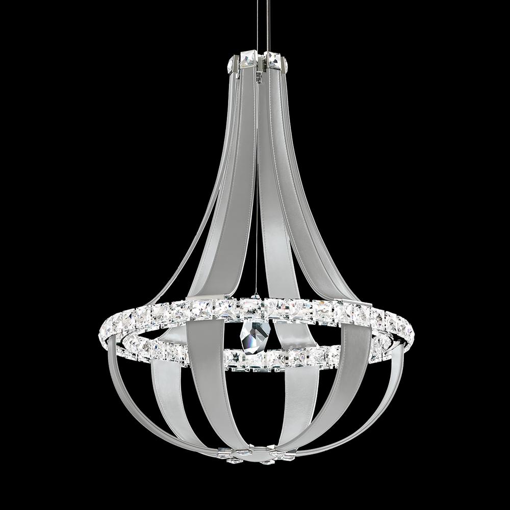 Schonbek SCE110DN-LS1R Crystal Empire LED 12 Light 20.5in x 27in Chandelier in Snowshoe with Clear Radiance Crystals