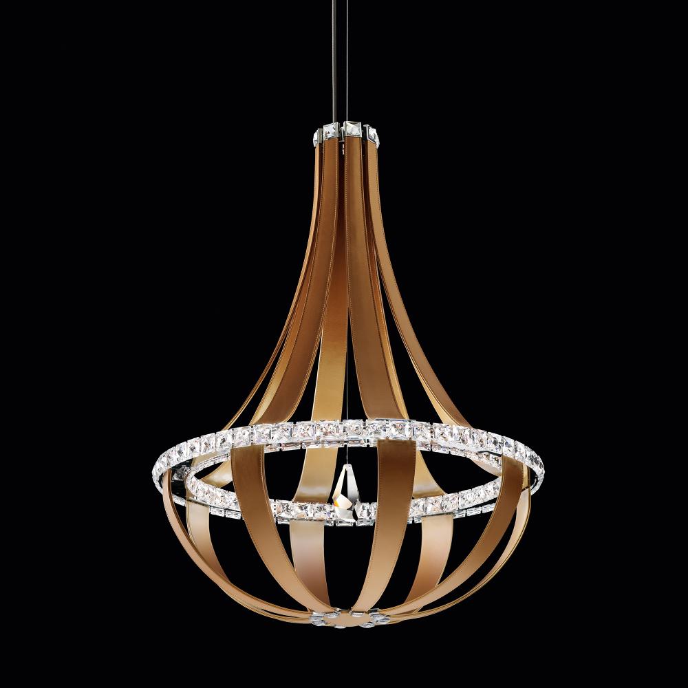 Schonbek SCE120DN-LC1R Crystal Empire LED 16 Light 27in x 36in Chandelier in Chinook with Clear Radiance Crystals