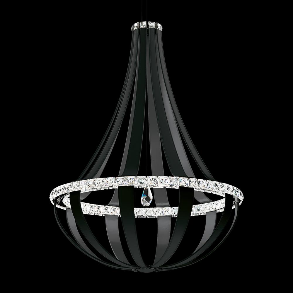 Schonbek SCE130DN-LB1R Crystal Empire LED 20 Light 33.5in x 44.5in Chandelier in Grizzly Black with Clear Radiance Crystals