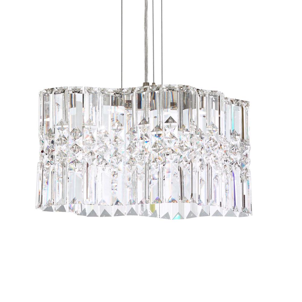 Schonbek SPU120N-SS1O Selene 2 Light 14.5in x 7.5in Pendant in Polished Stainless Steel with Clear Optic Crystals