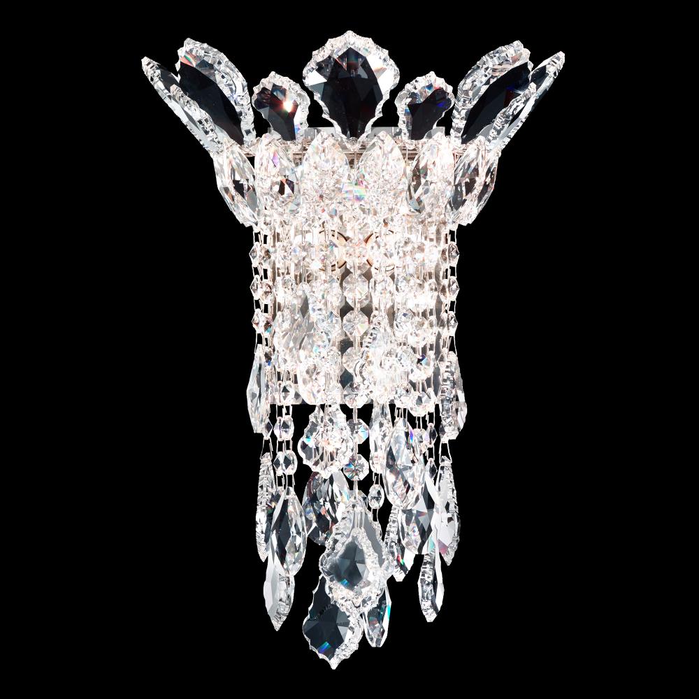 Schonbek TR0832N-401R Trilliane Strands 2 Light 10in x 13.5in Wall Sconce in Polished Stainless Steel with Clear Radiance Crystals