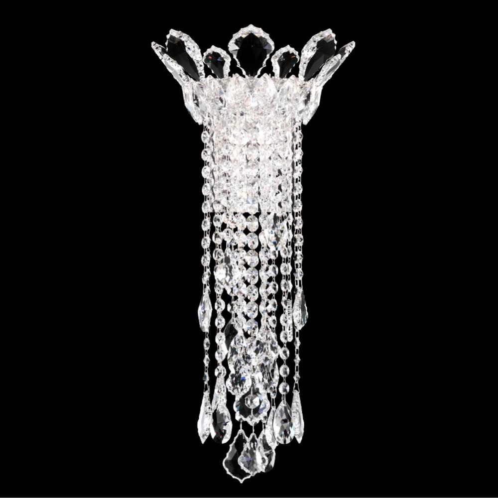 Schonbek TR0833N-401R Trilliane Strands 2 Light 10in x 21in Wall Sconce in Polished Stainless Steel with Clear Radiance Crystals