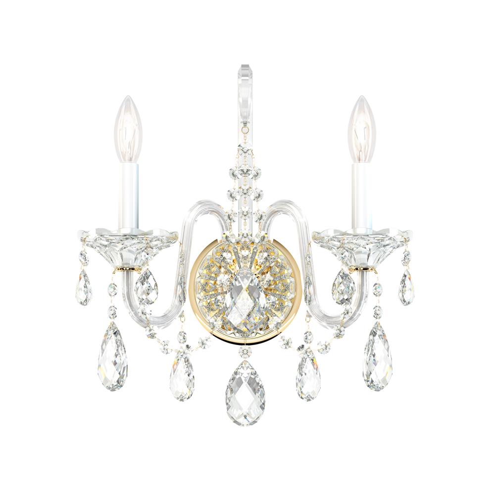 Schonbek 2991-40H Sterling 2 Light Wall Sconce in Silver with Clear Heritage Crystal