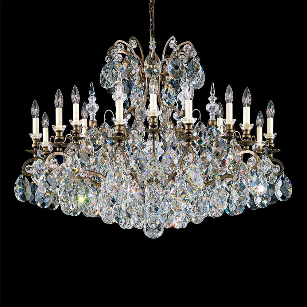 Schonbek 3792-23 Renaissance 19 Light Chandelier in Etruscan Gold with Clear Heritage Crystal