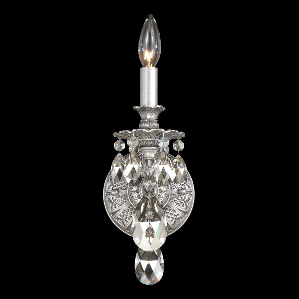 Schonbek 5641-26O Milano 1 Light Wall Sconce in French Gold with Clear Optic Crystal