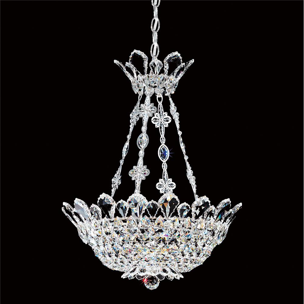 Schonbek 5798A Trilliane 8 Light Chandelier in Silver with Clear Spectra Crystal