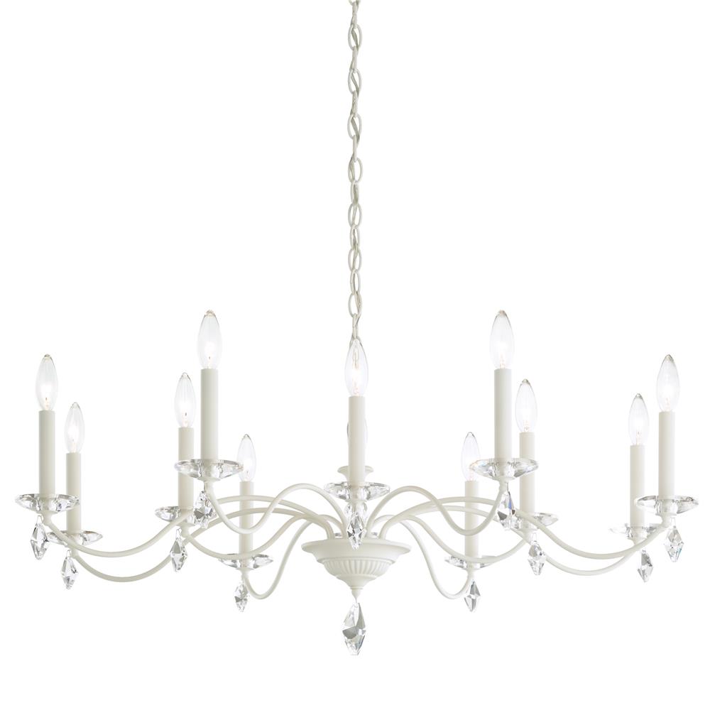 Schonbek MD1012N-06H Modique 12 Light Chandelier in White with Clear Heritage Crystal