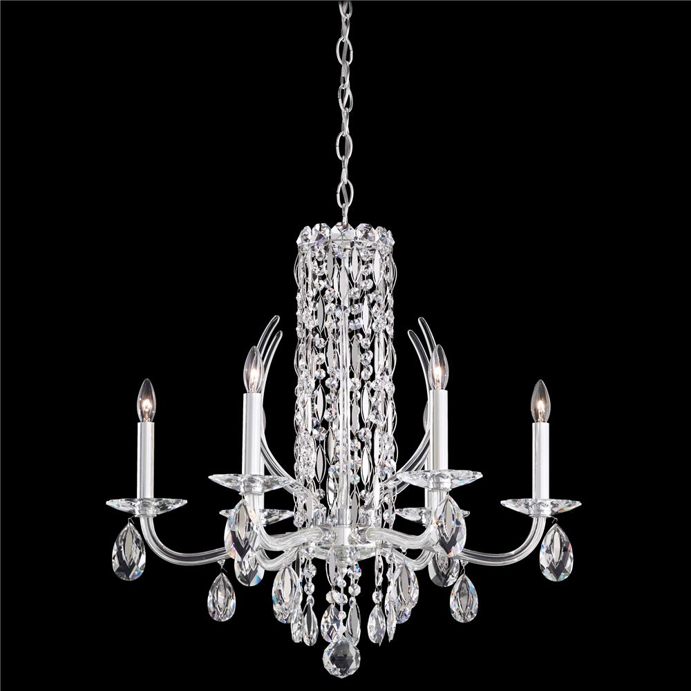 Schonbek RS8306N-48H Sarella 6 Light Chandelier in Antique Silver with Crystal Heritage Crystal