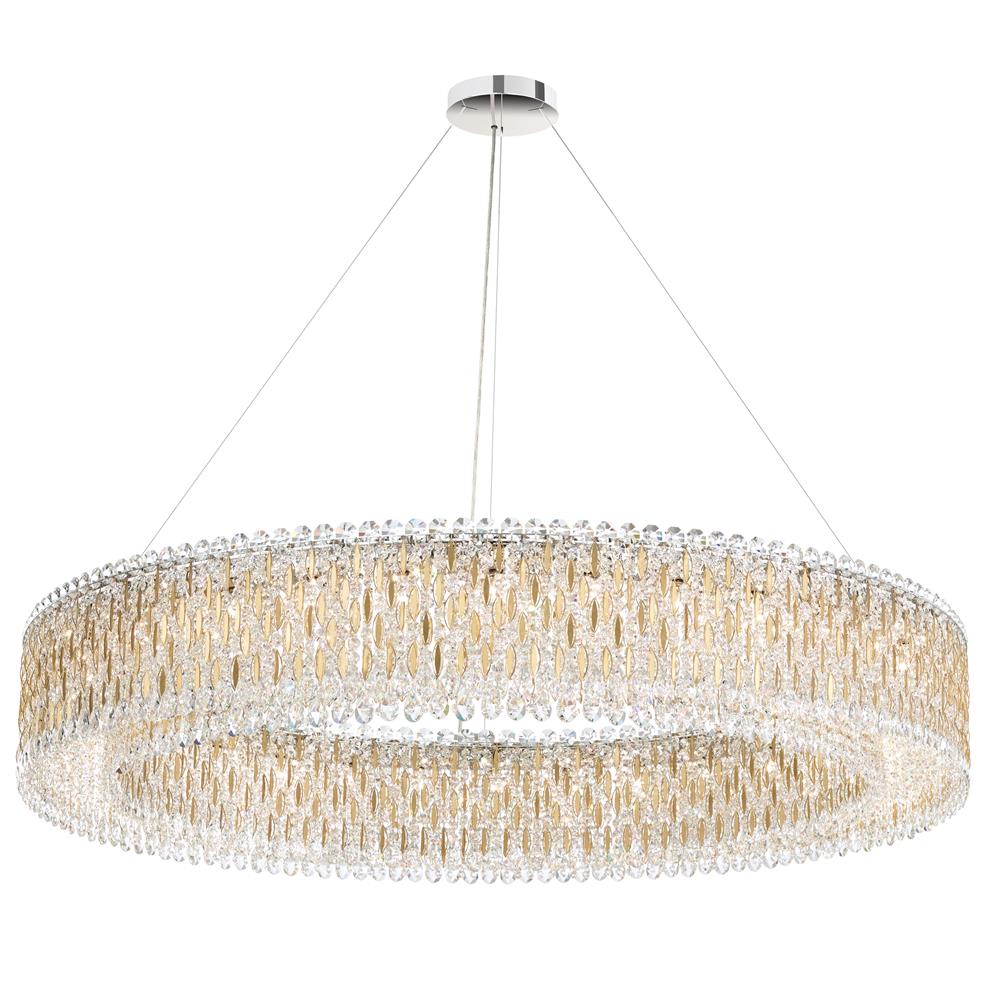 Schonbek RS8351N-401S Sarella Pendant in Stainless Steel with Crystal Crystals From Swarovski