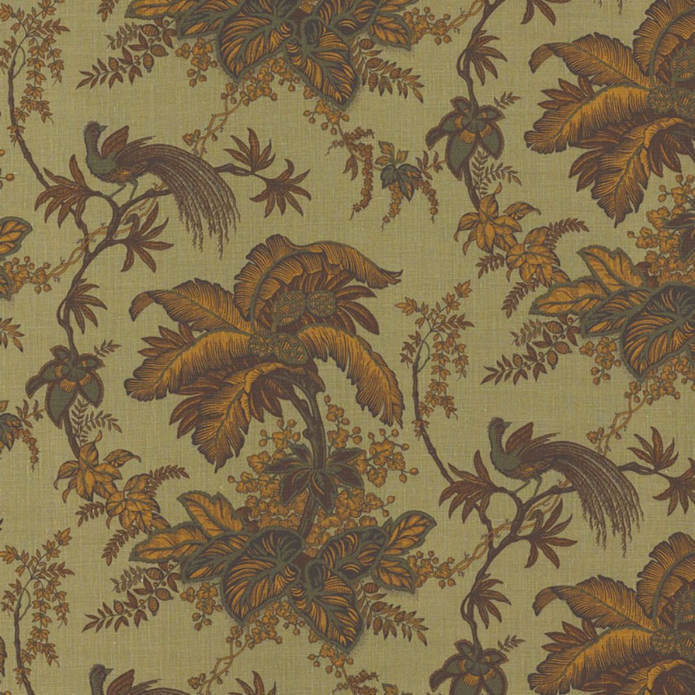 Schumacher 171112 Coconut Grove Fabric in Spruce