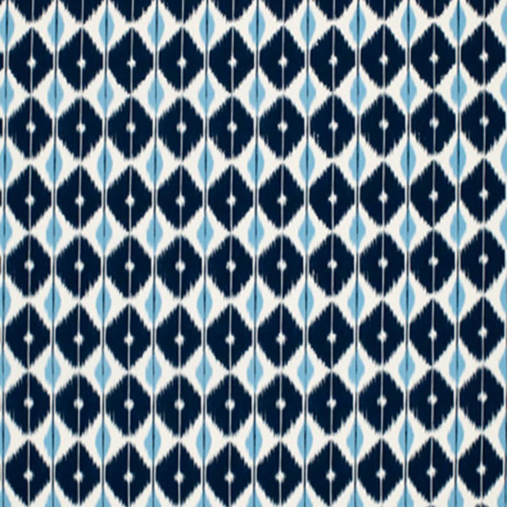 Schumacher 173402 Sarong Fabric in Indigo