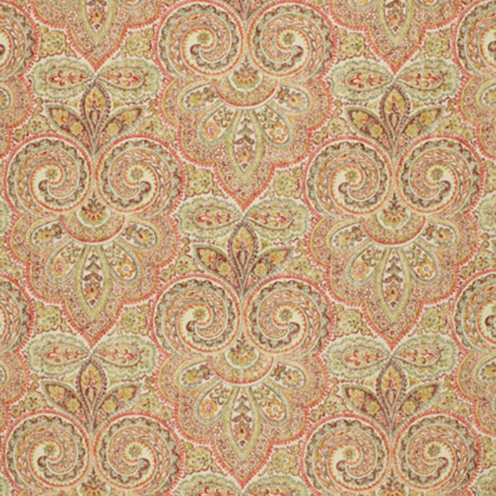 Schumacher 173450 Kashan Paisley Fabric in Gemstone