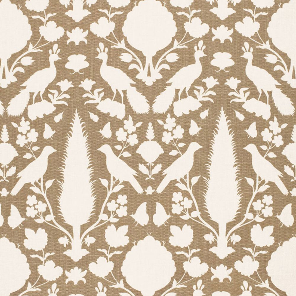 Schumacher 173561 Chenonceau Fabric in Fawn