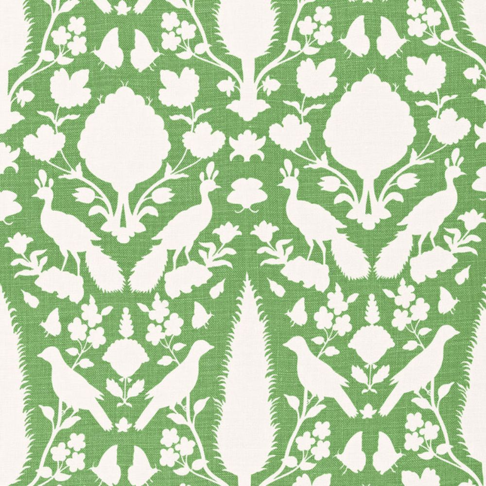 Schumacher 173566 Chenonceau Fabric in Aloe