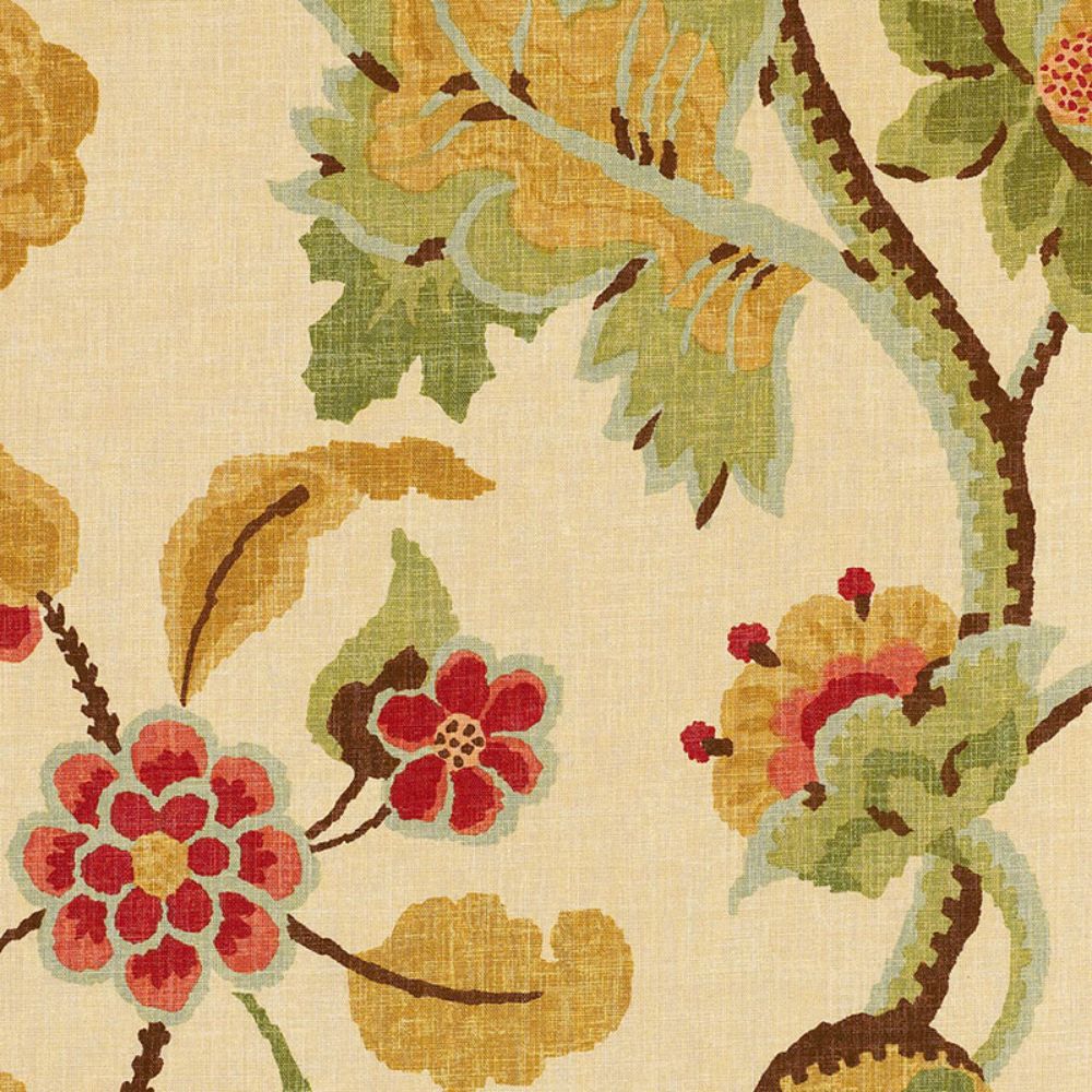 Schumacher 173911 Khantau Tree Fabric in Honey