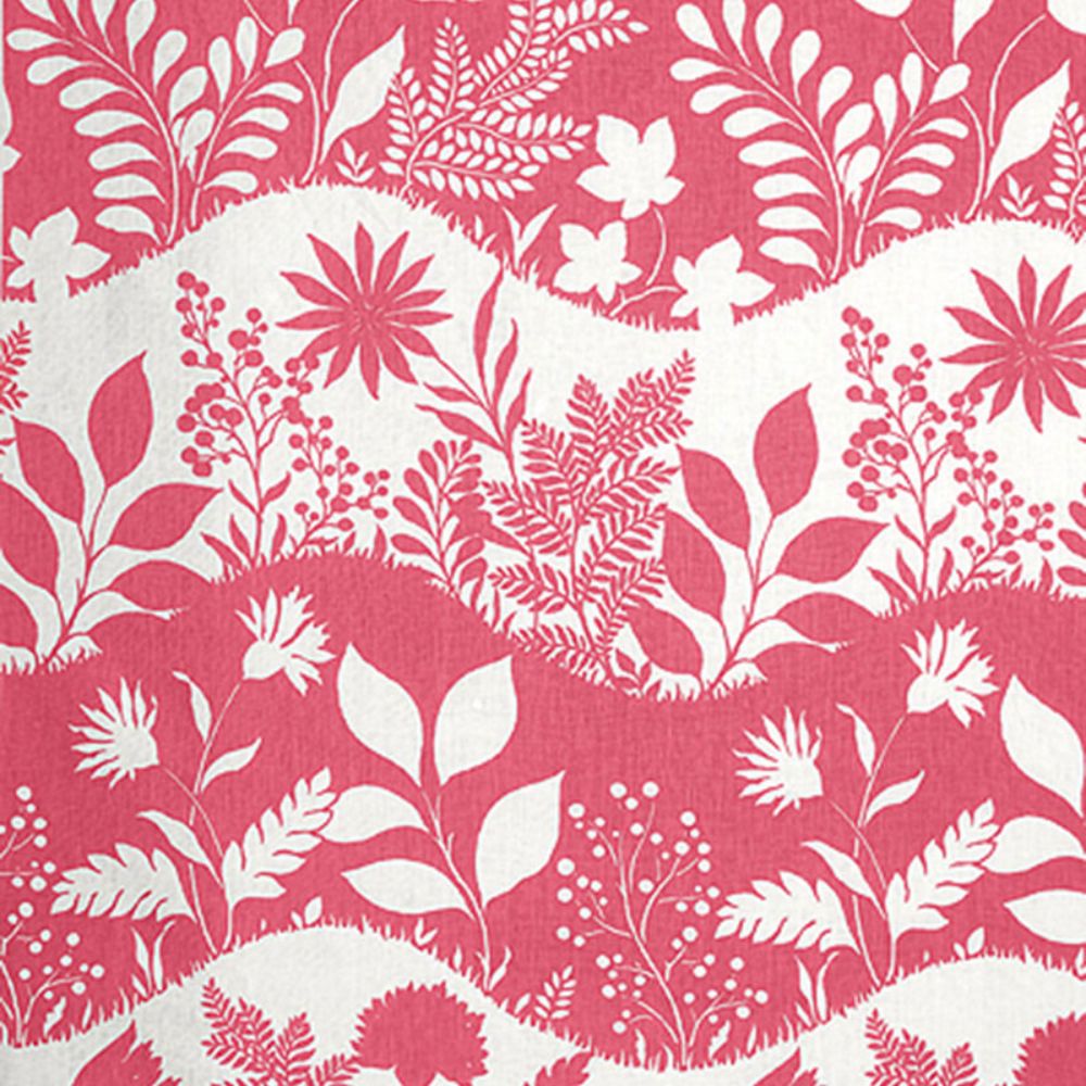 Schumacher 173971 Good Day Sunshine Fabric in Flamingo