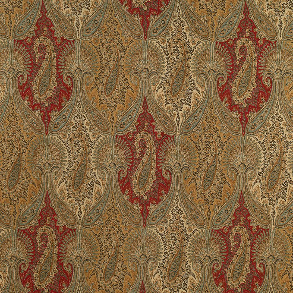 Schumacher 174380 Sarawak Paisley Fabric in Tapestry