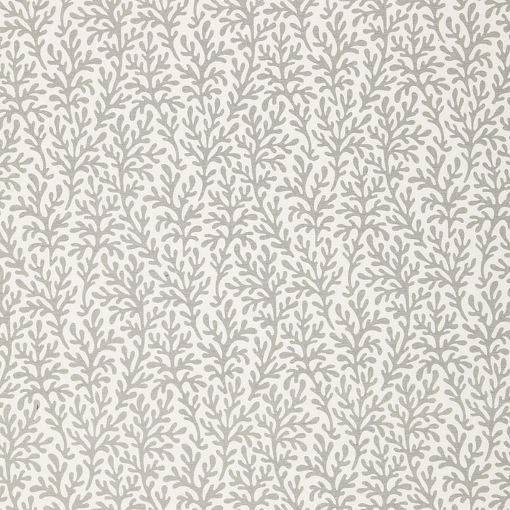 Schumacher 174463 Sea Coral Fabric in Smoke