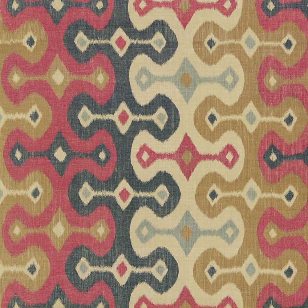 Schumacher 174831 Darya Ikat Fabric in Spice
