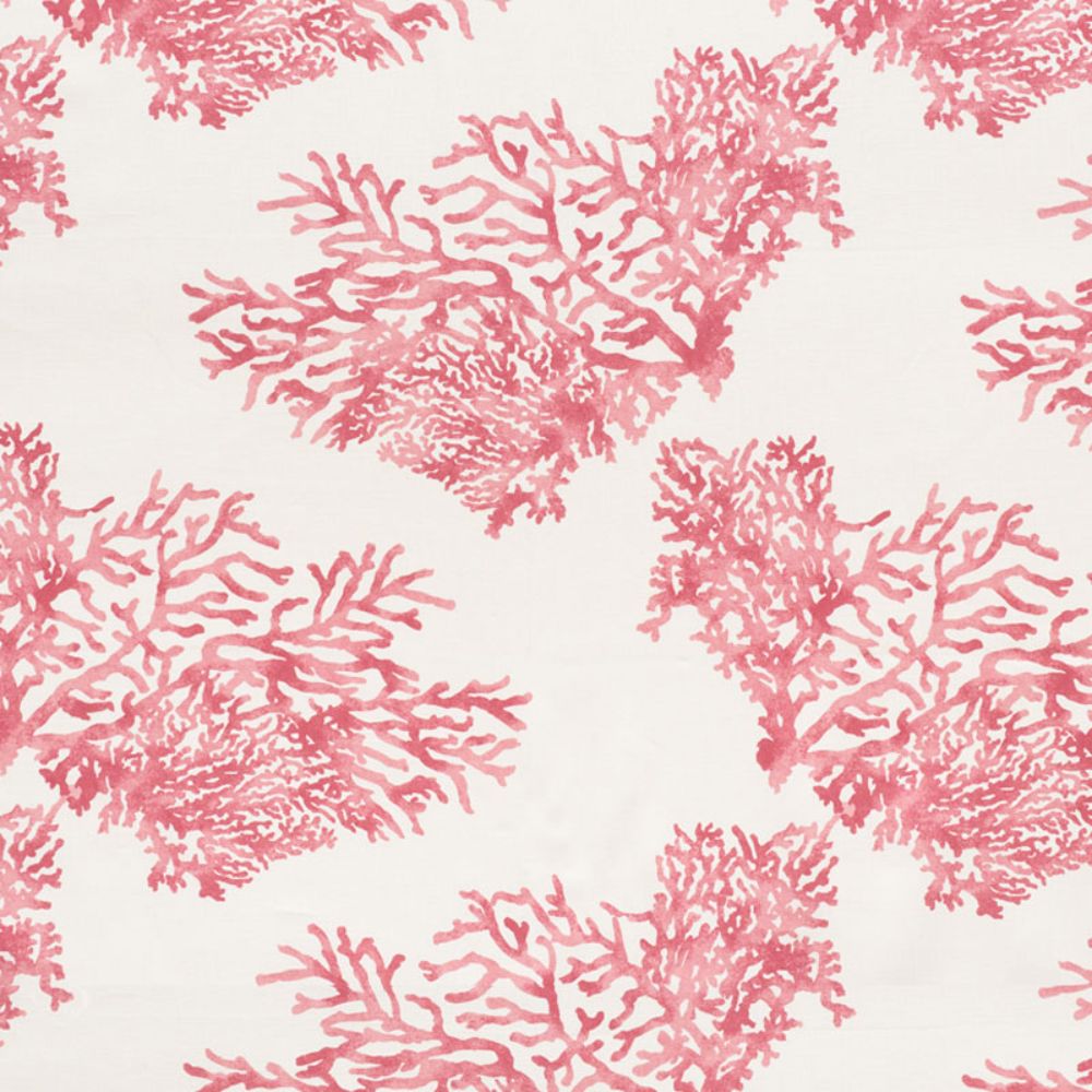 Schumacher 175365 Great Barrier Reef Fabric in Pink