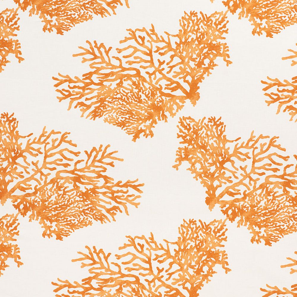 Schumacher 175366 Great Barrier Reef Fabric in Orange