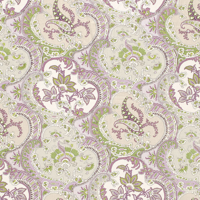Schumacher 175551 Timothy-Corrigan Collection Pickfair Paisley Fabric  in Lilac