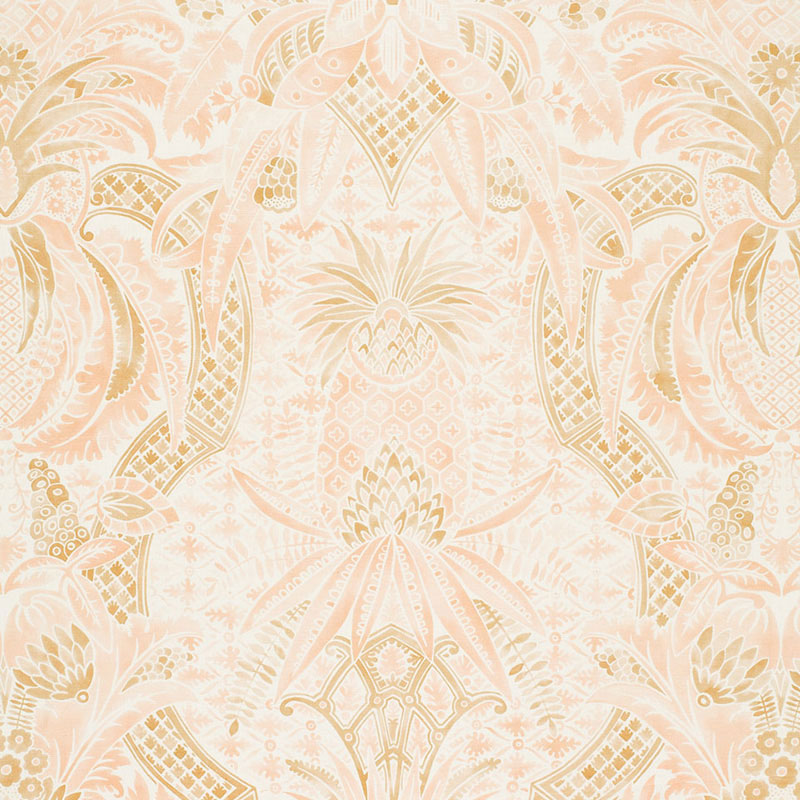 Schumacher 175581 Timothy-Corrigan Collection Cap Ferrat Fabric  in Blush