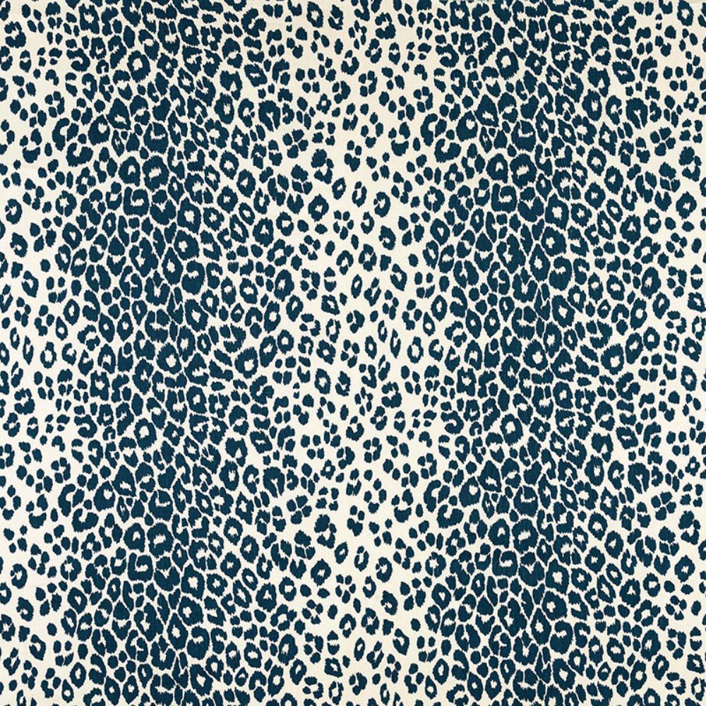 Schumacher 175720 Iconic Leopard Fabric in Ink