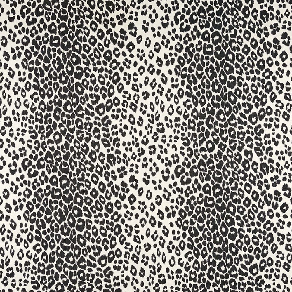 Schumacher 175722 Iconic Leopard Fabric in Graphite