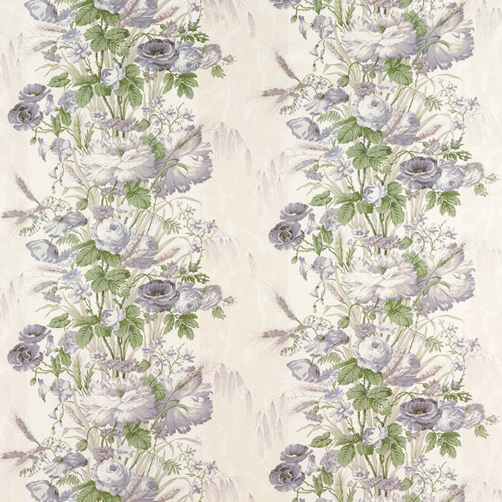 Schumacher 175791 Boughton House Fabric in Gris