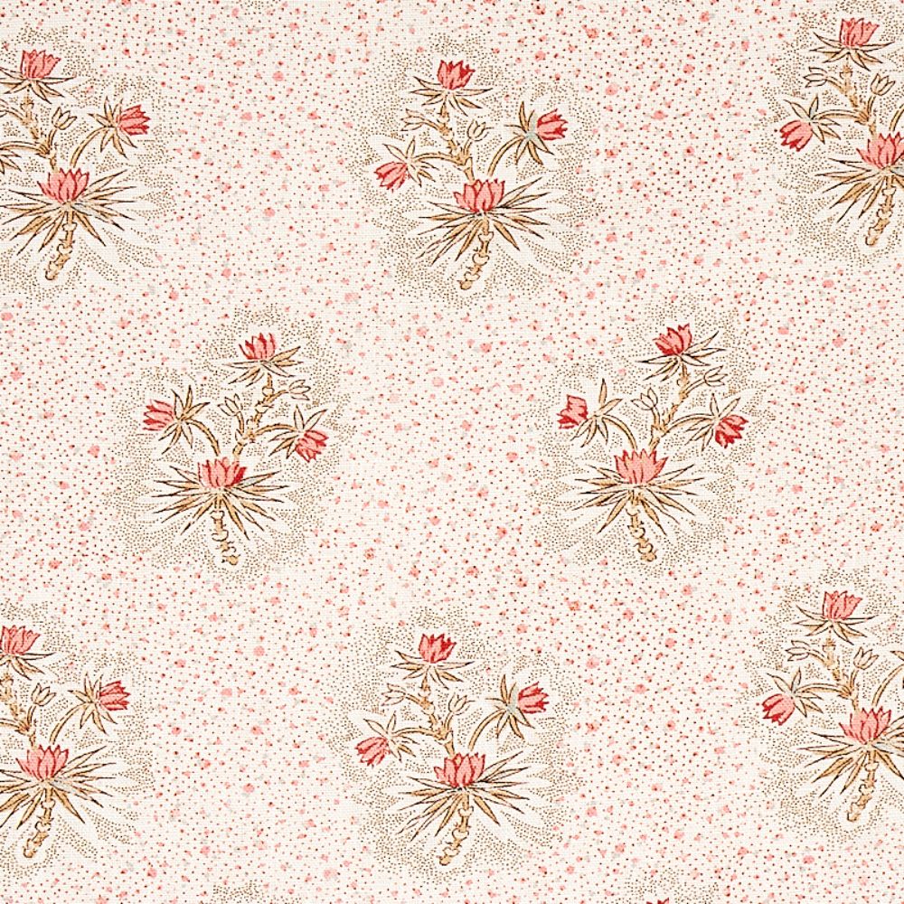 Schumacher 175970 Cassis Floral Fabric in Rouge