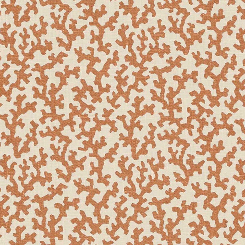 Schumacher 176126 Folly Fabric in Burnt Orange