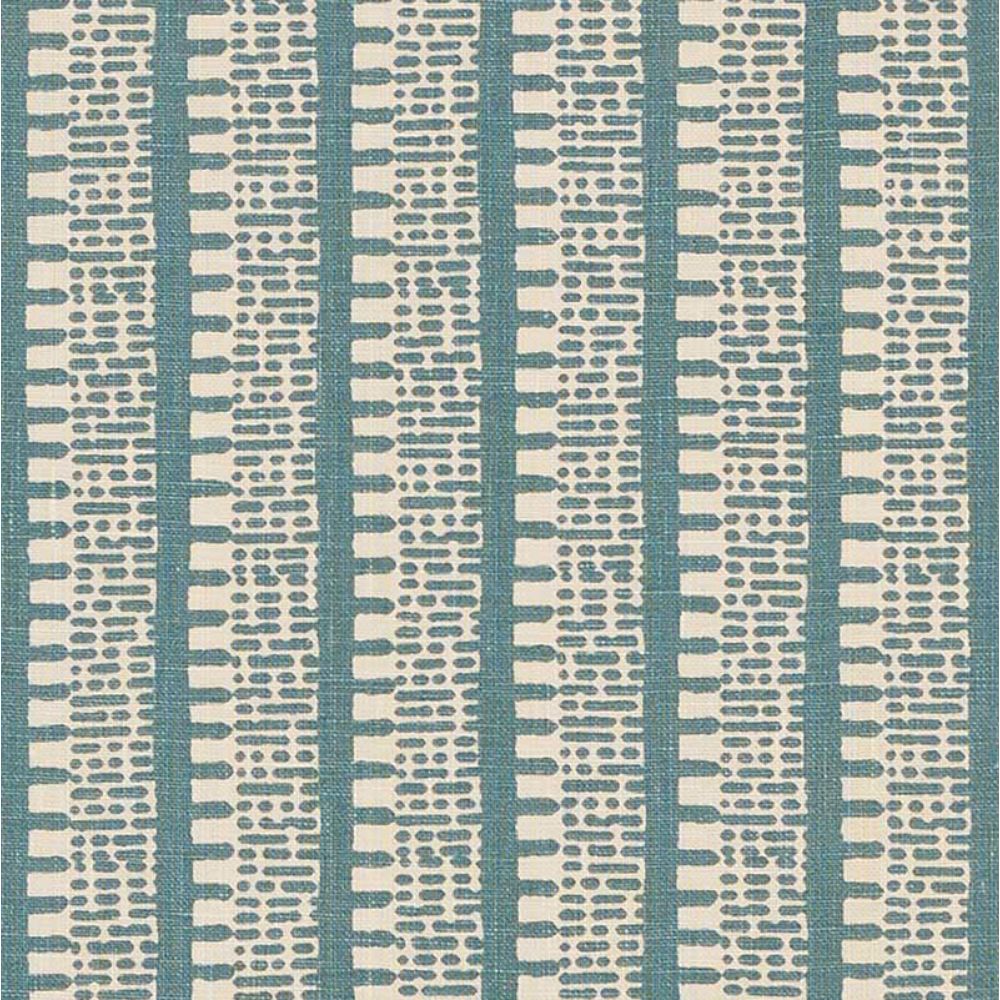 Schumacher 176135 Kiosk Fabric in Peacock Blue