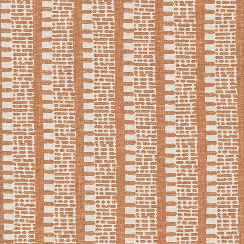 Schumacher 176136 Kiosk Fabric in Burnt Orange