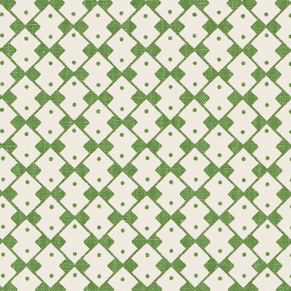 Schumacher 176293 Domino Fabric in Chelsea Green