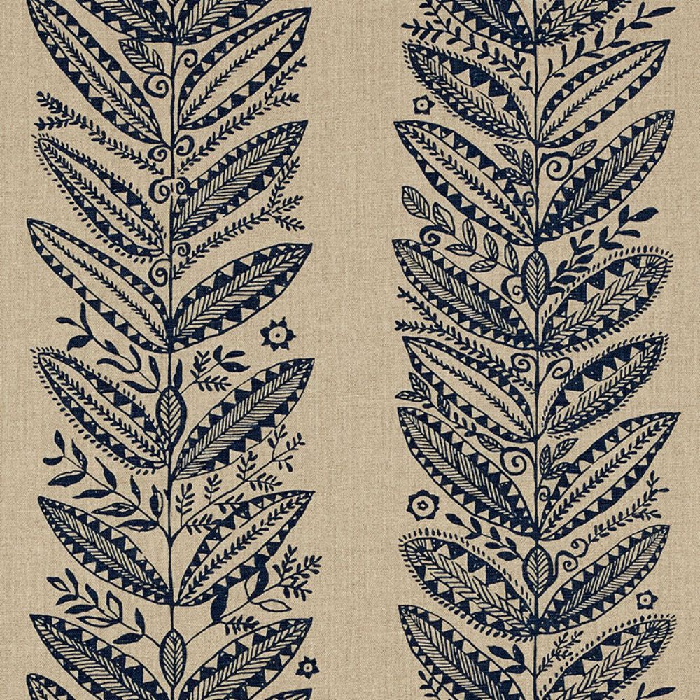Schumacher 176310 Eland Fabric in Indigo