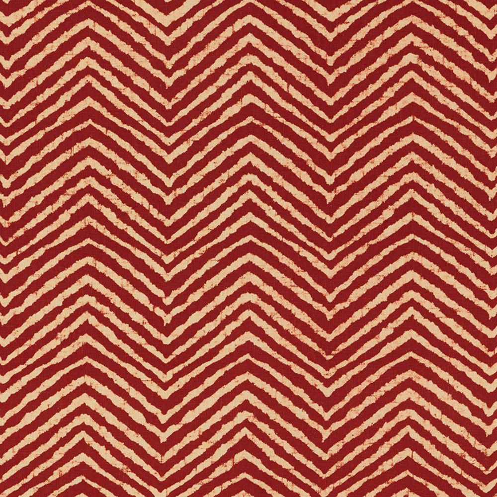 Schumacher 176330 Moka Fabric in Red