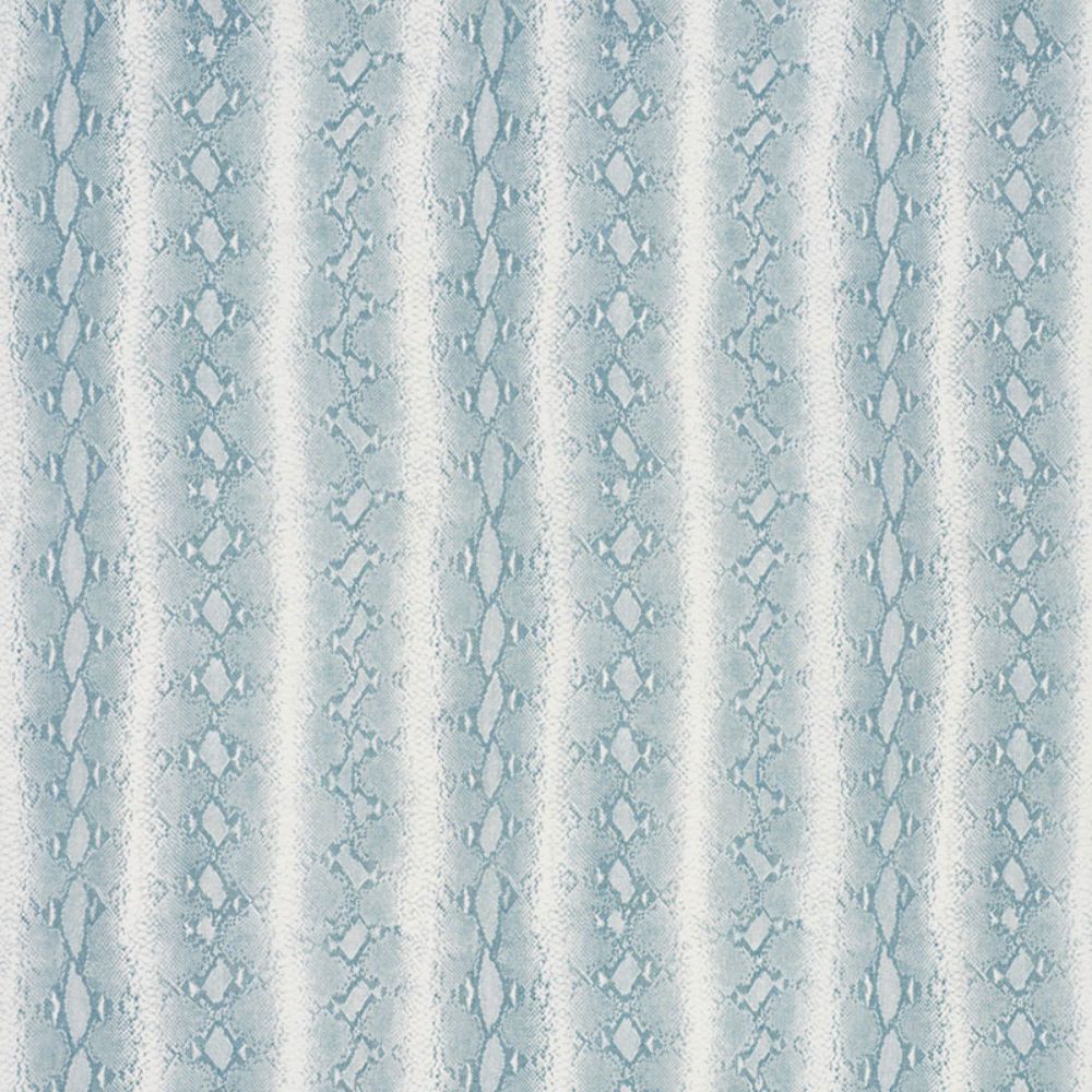 Schumacher 176350 Snake Rattle & Roll Linen Fabric in Cloud