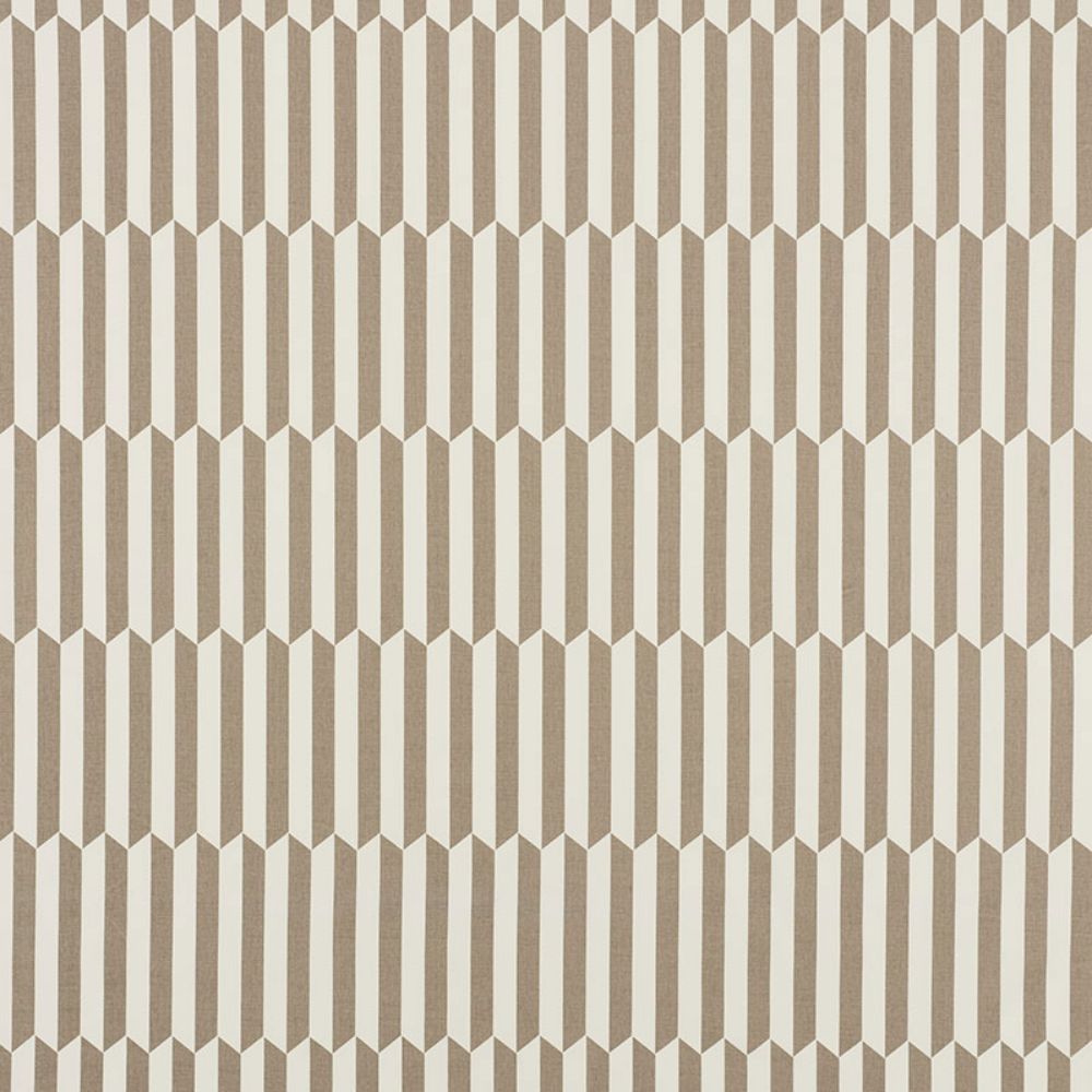 Schumacher 176400 Maxwell Fabric in Taupe