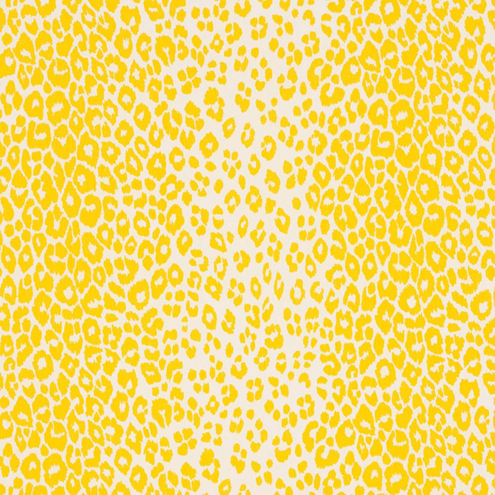 Schumacher 176451 Iconic Leopard Fabric in Yellow