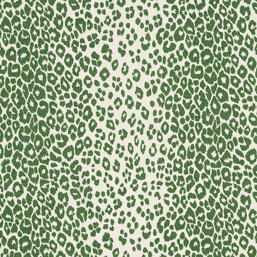 Schumacher 176452 Iconic Leopard Fabric in Green