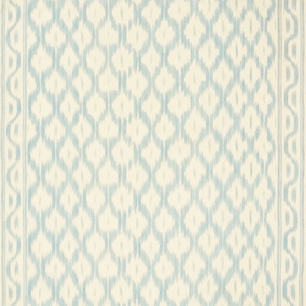 Schumacher 176501 Santa Monica Ikat Fabric in China Blue