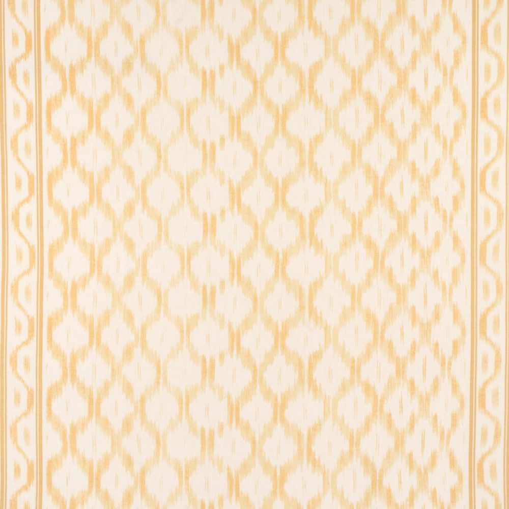 Schumacher 176505 Mark D. Sikes Santa Monica Ikat Fabric in Yellow
