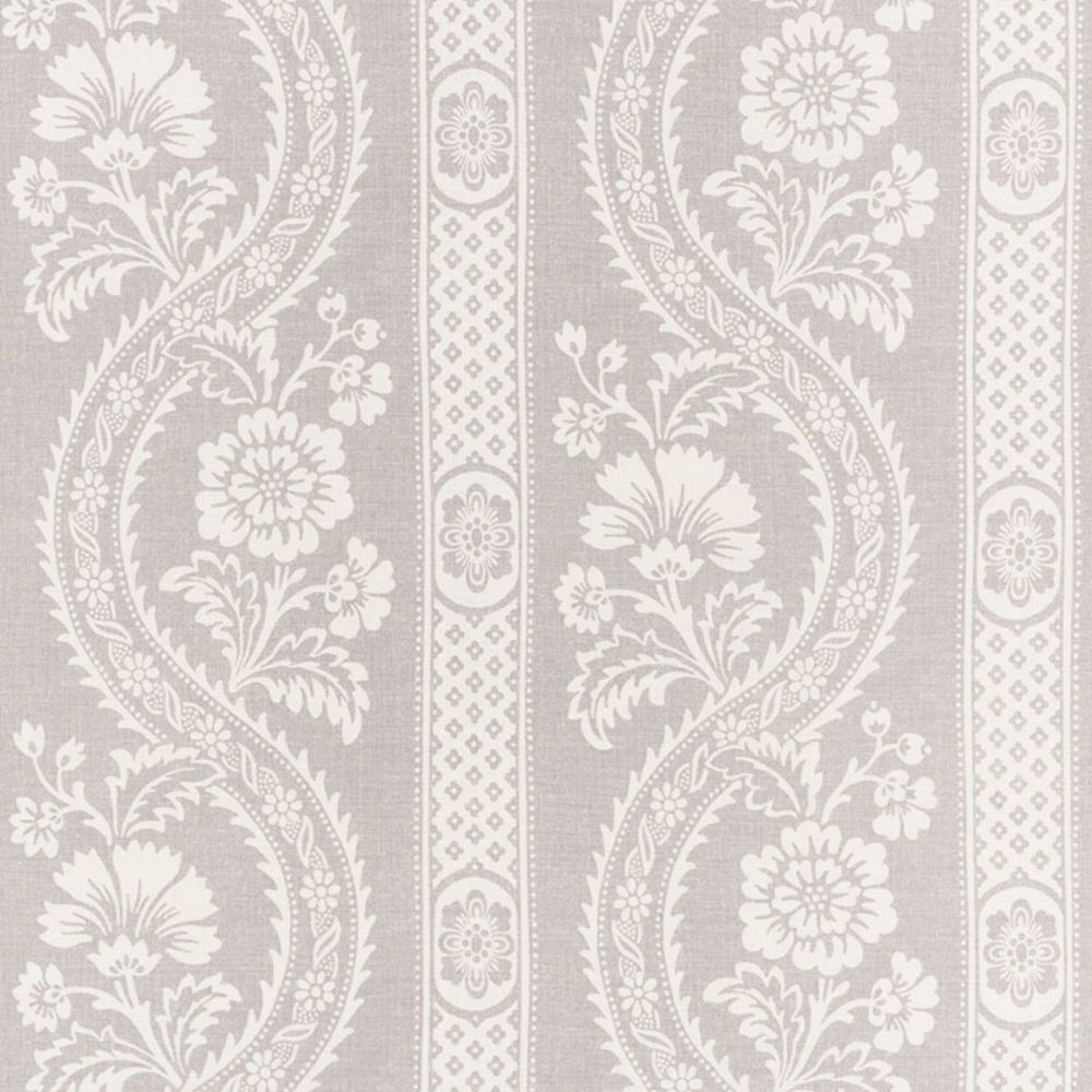 Schumacher 176951 Versailles Fabric in Grey