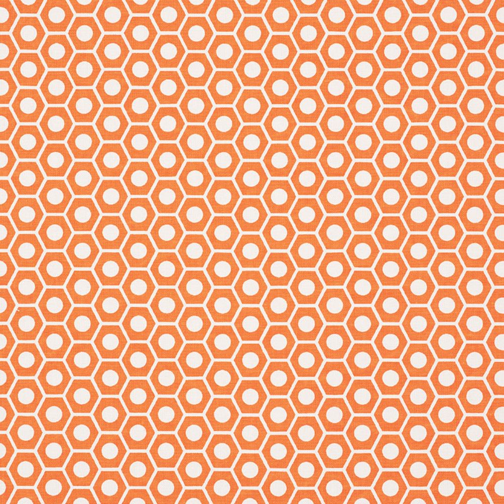Schumacher 177073 Queen B Fabric in Orange