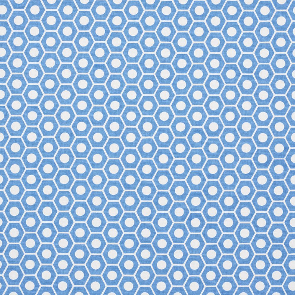 Schumacher 177076 Queen B Fabric in French Blue