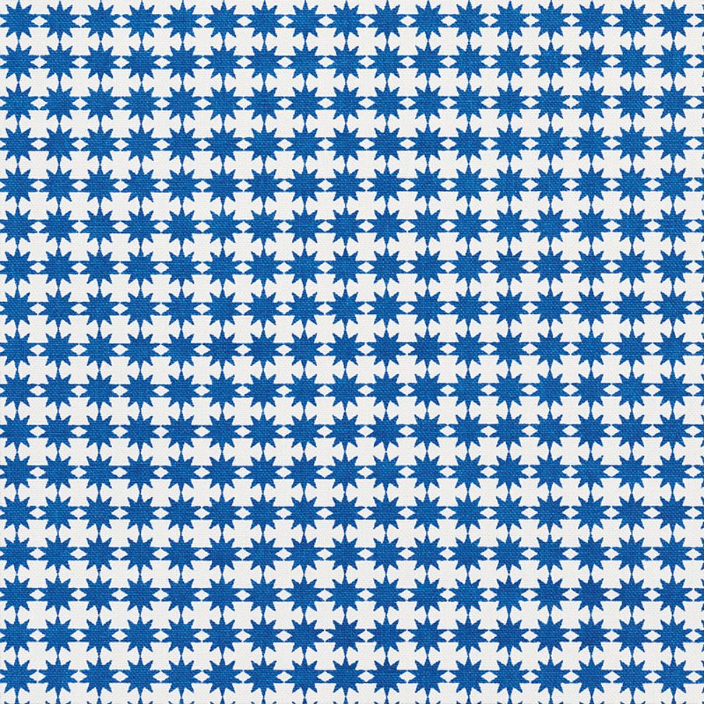 Schumacher 177083 Stella Fabric in Blue