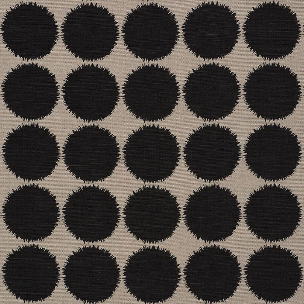 Schumacher 177095 Fuzz Fabric in Black & Natural