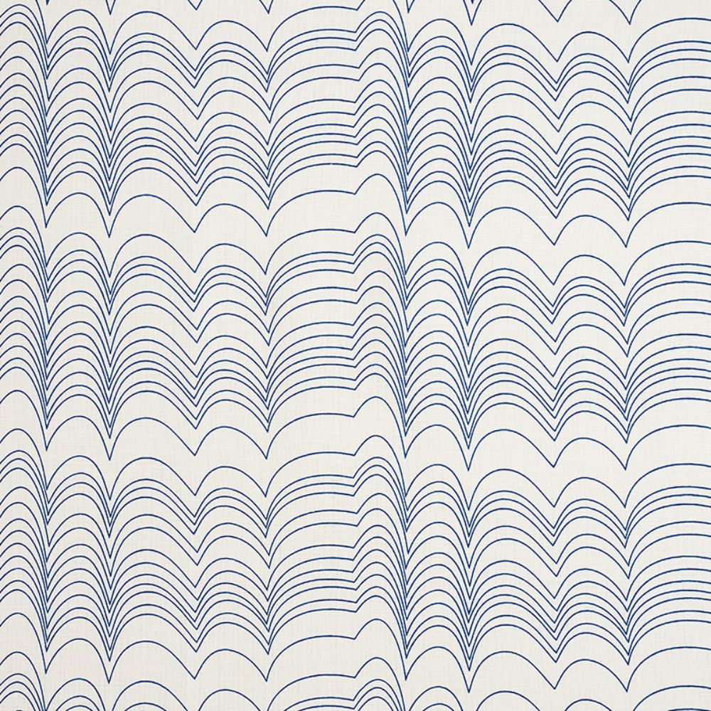 Schumacher 177110 Richter Fabric in Blue