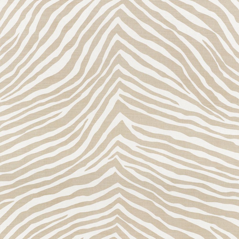 Schumacher 177442 Iconic Zebra Fabric in Natural